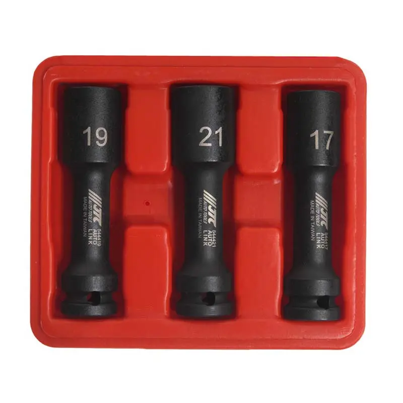 JTC-5444 3 PCS THIN WALL WHEEL SOCKET SET 100 mm